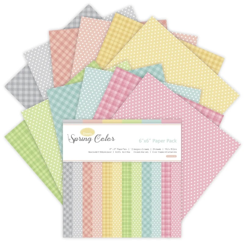 12 Sheets Spring Colors Craft  - Art Craft Background recension och pris
