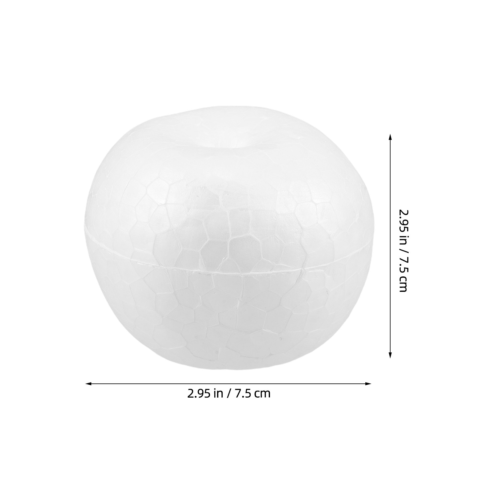 20Pcs Foam Models 7.5cm White  - Art Craft Holiday recension och pris