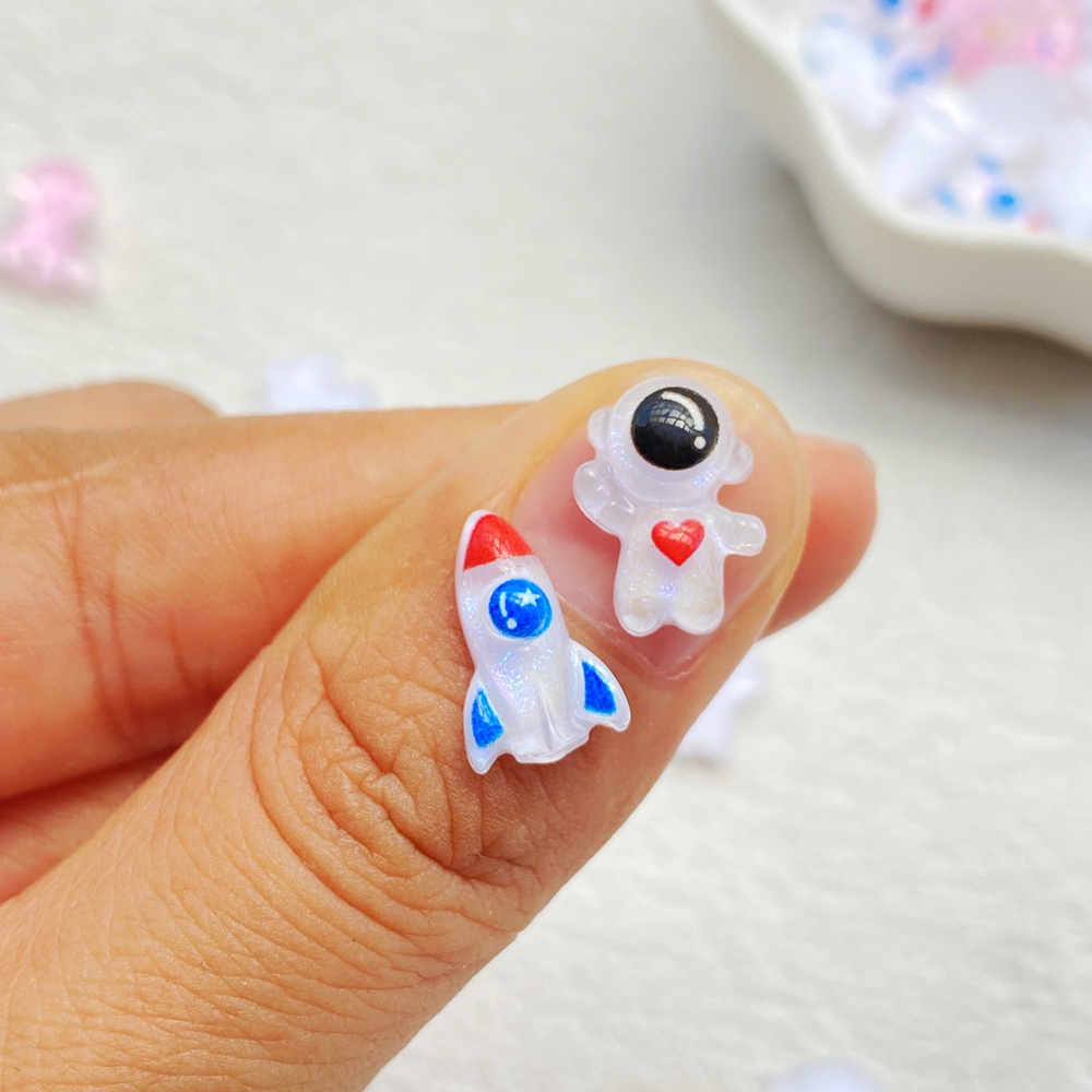 50Pcs Resin Cartoon Mini Shini - Art And Craft Rocket recension och pris