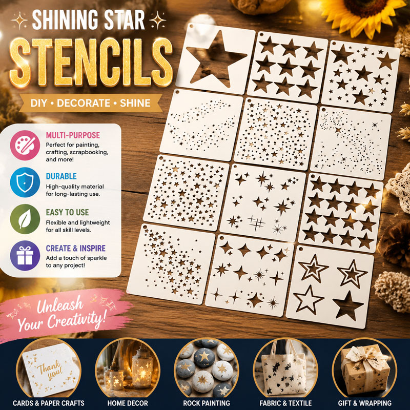 Versatile Shining Star Shape S - Art Craft Background recension och pris