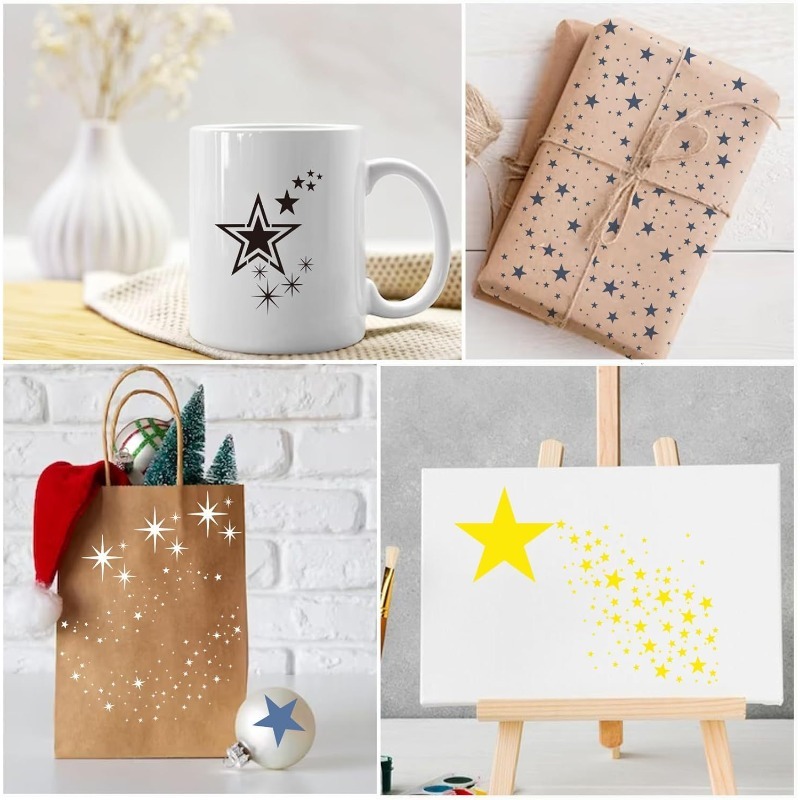 Versatile Shining Star Shape S - Art Craft Background recension och pris