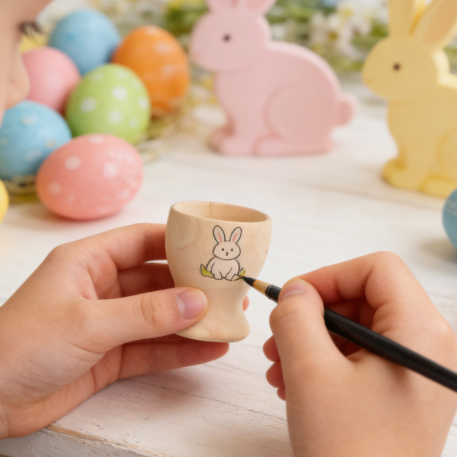 12Pcs Blank Wood Egg Stand Cup - Art Craft Activities For Preschoolers recension och pris
