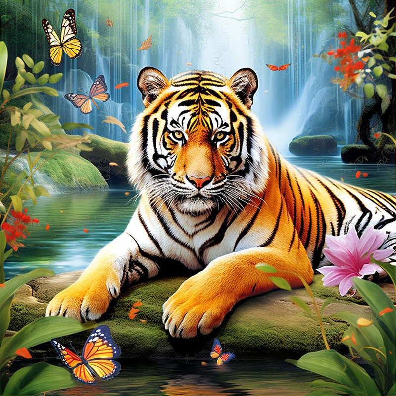 1 Set of Tiger King Diamond Pa - Art Craft Animals recension och pris