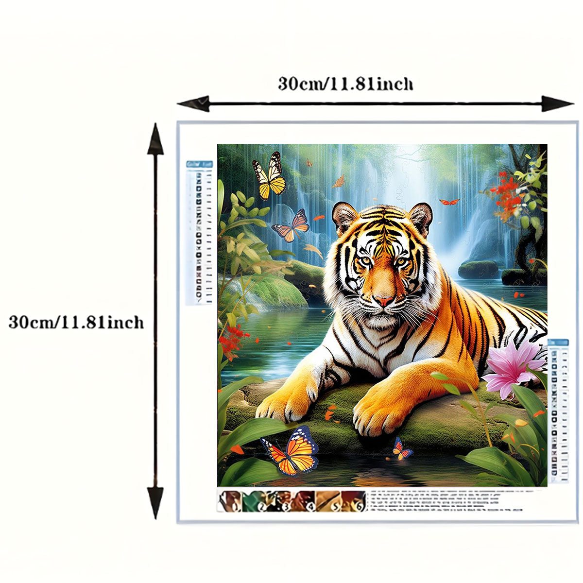 1 Set of Tiger King Diamond Pa - Art Craft Animals recension och pris
