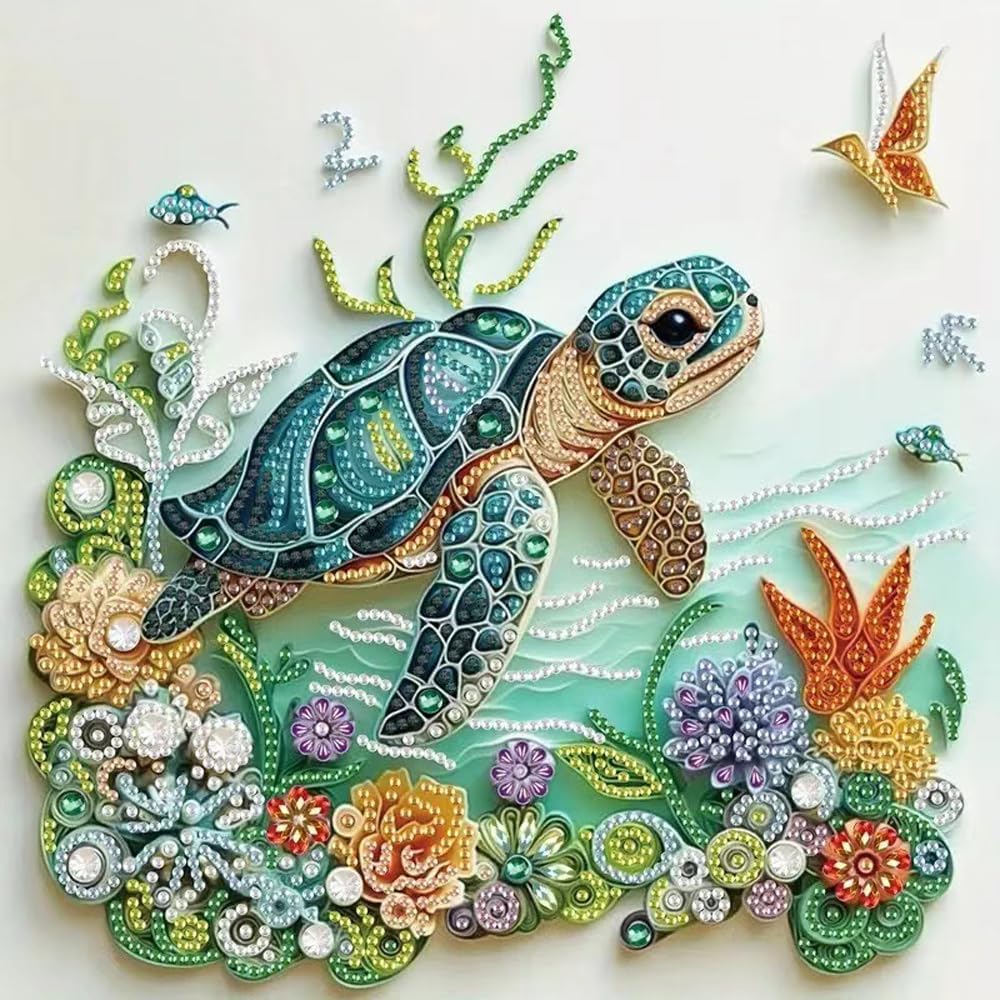 Sea Turtle Animal Diamond Pain - Art Craft Animals recension och pris