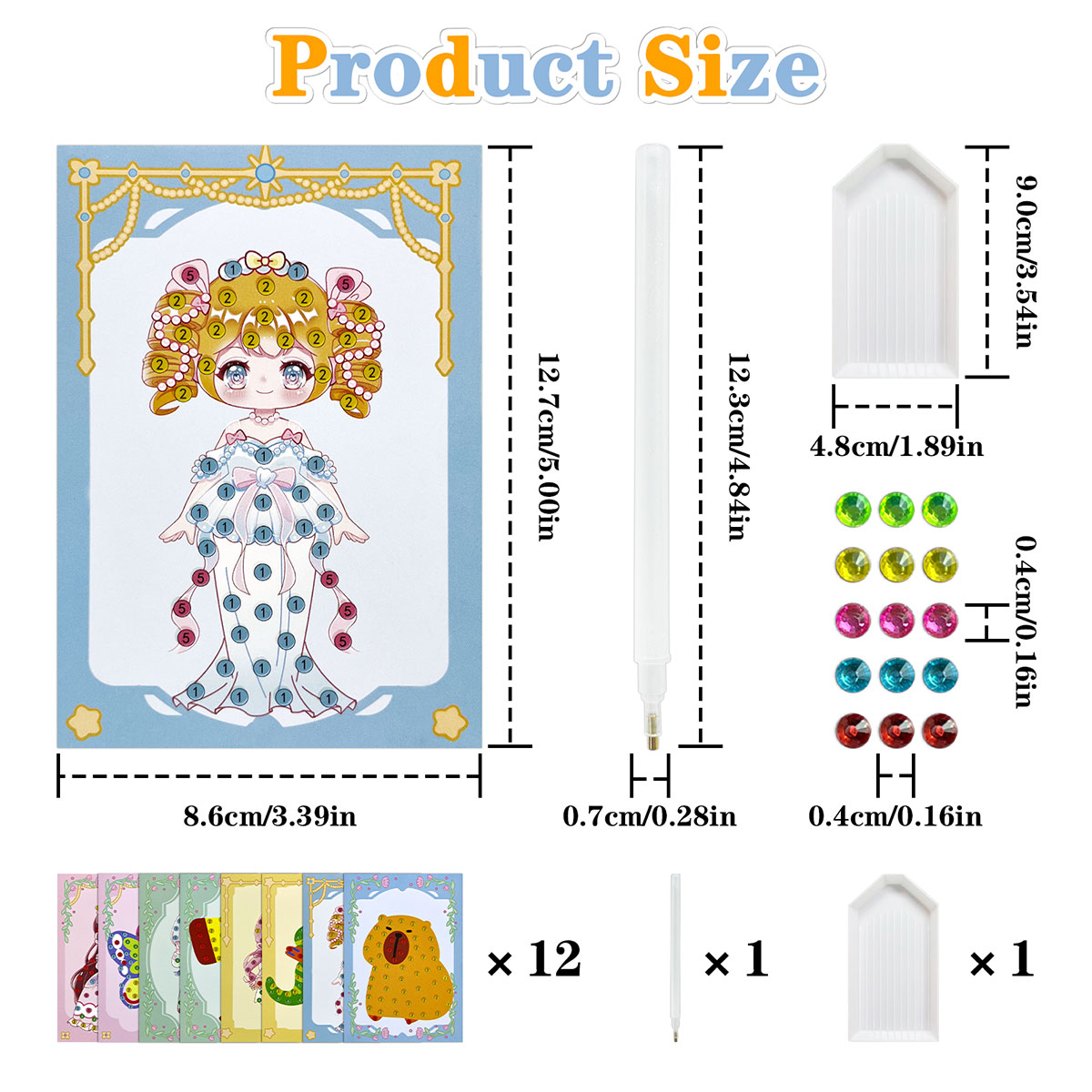 16 Pcs Gem Kit DIY Arts Crafts - Art Craft Animals recension och pris