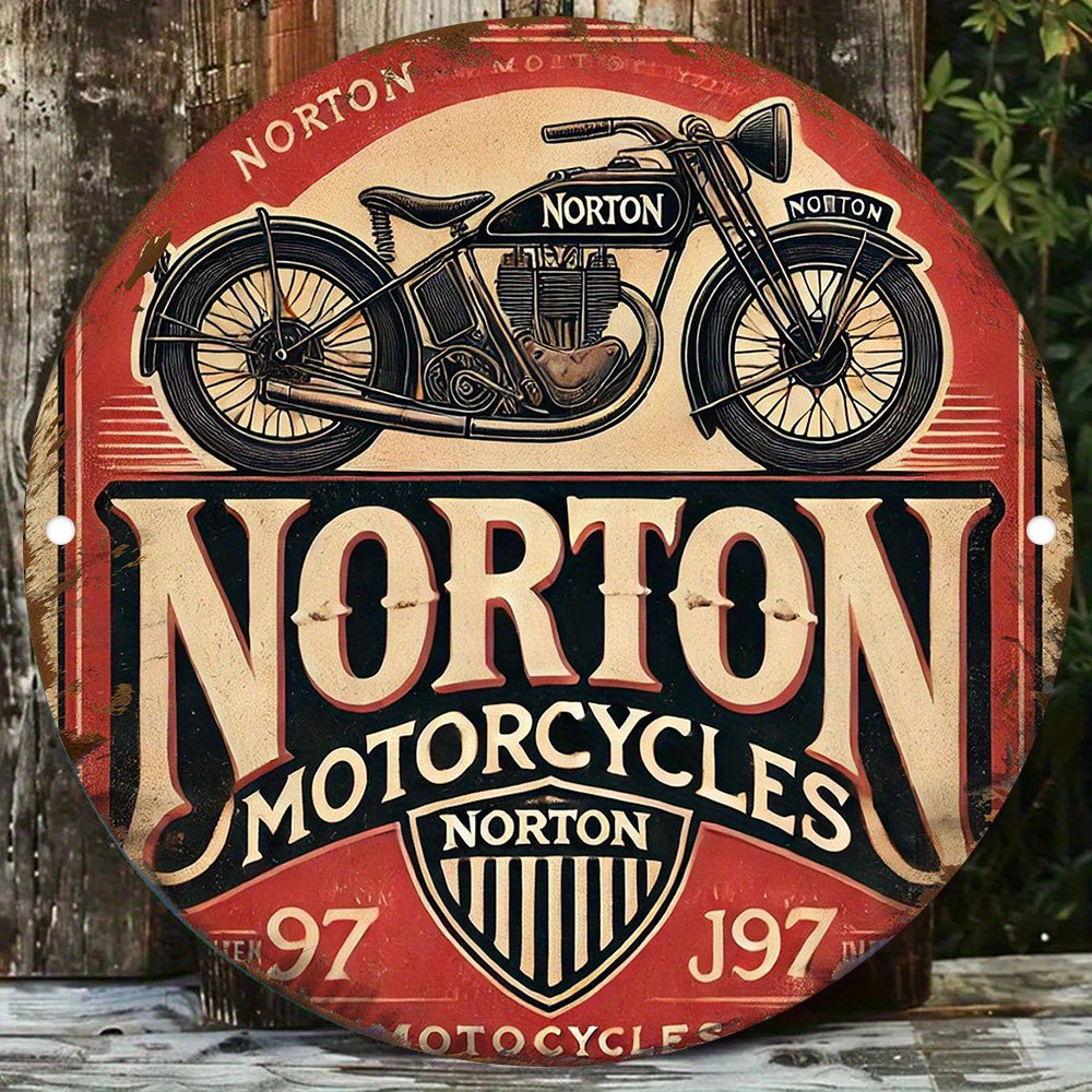 2D flat 1pc retro NORTON Motor - Art Craft Movement recension och pris