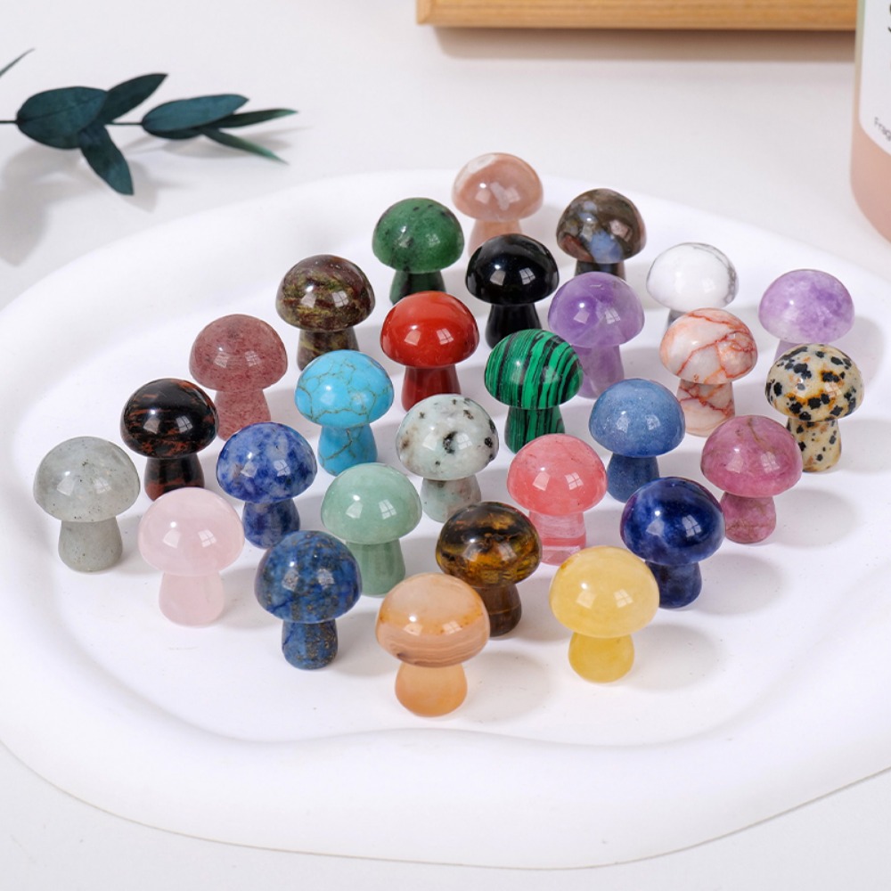 Natural Crystal Mushroom Gemst - Art And Craft Jungle recension och pris