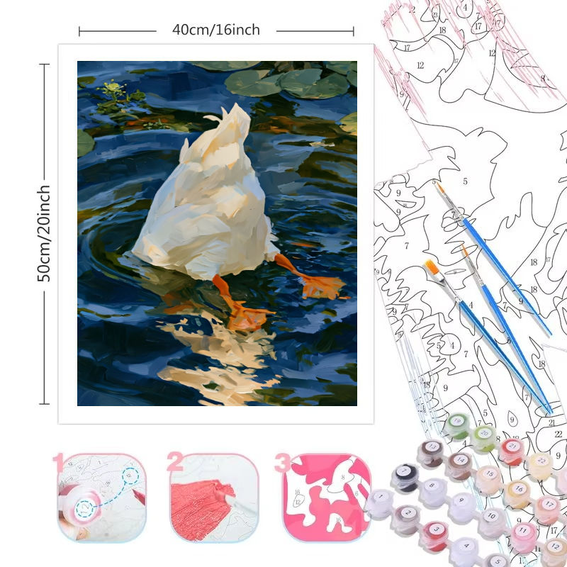 Paint By Numbers Kit for Adult - Art Craft Duck recension och pris