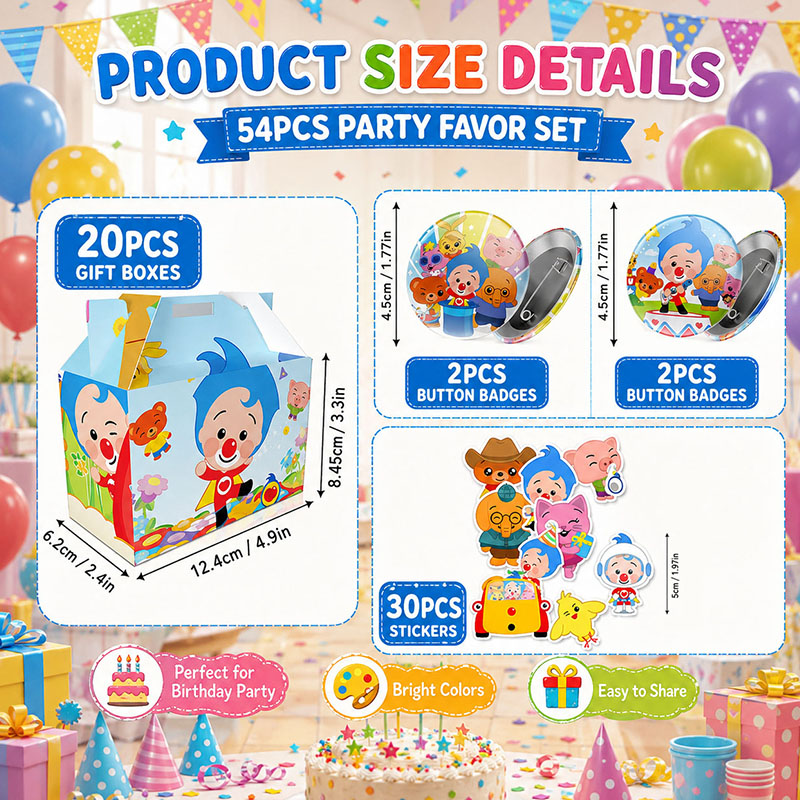 Clown Cartoon Pattern Paper Bo - Art Craft Movement recension och pris