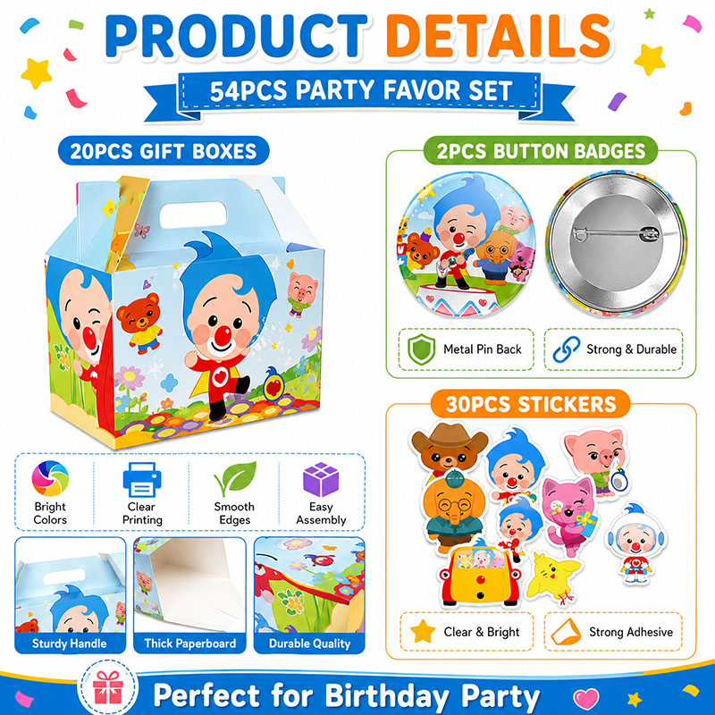 Clown Cartoon Pattern Paper Bo - Art Craft Movement recension och pris