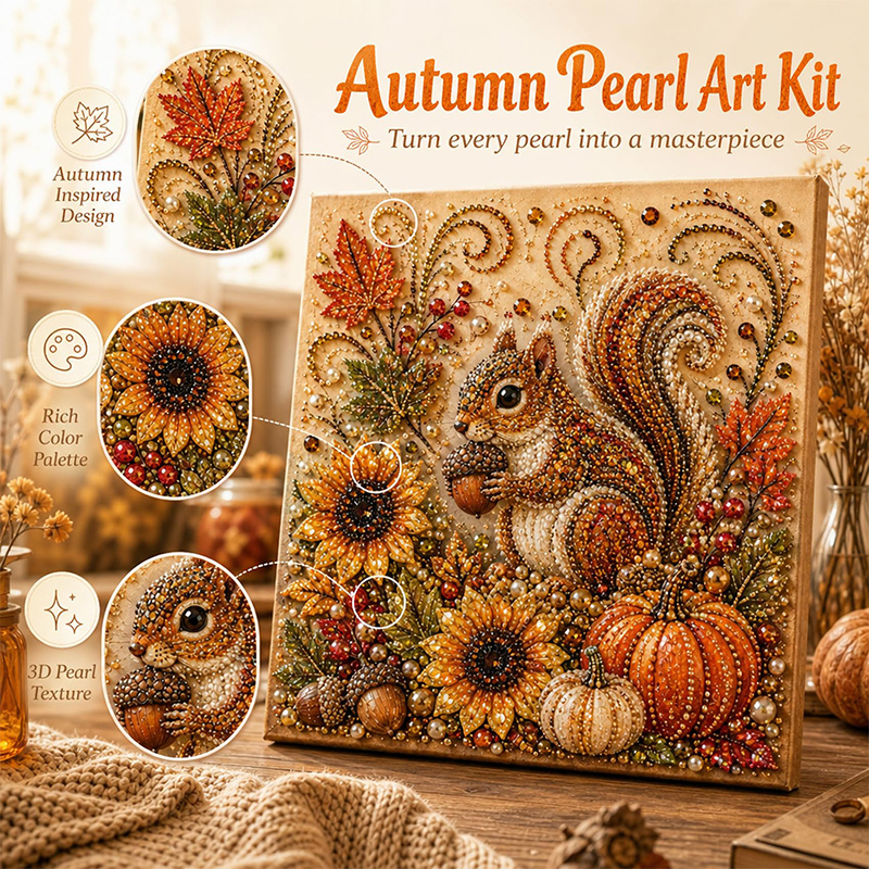 Autumn Painting Pearl Art DIY  - Art And Craft Autumn recension och pris