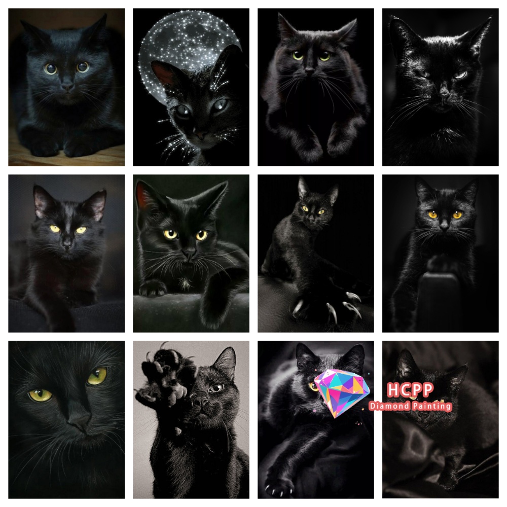 unframe Black Cat Animal Diamo - Art Craft Animals recension och pris