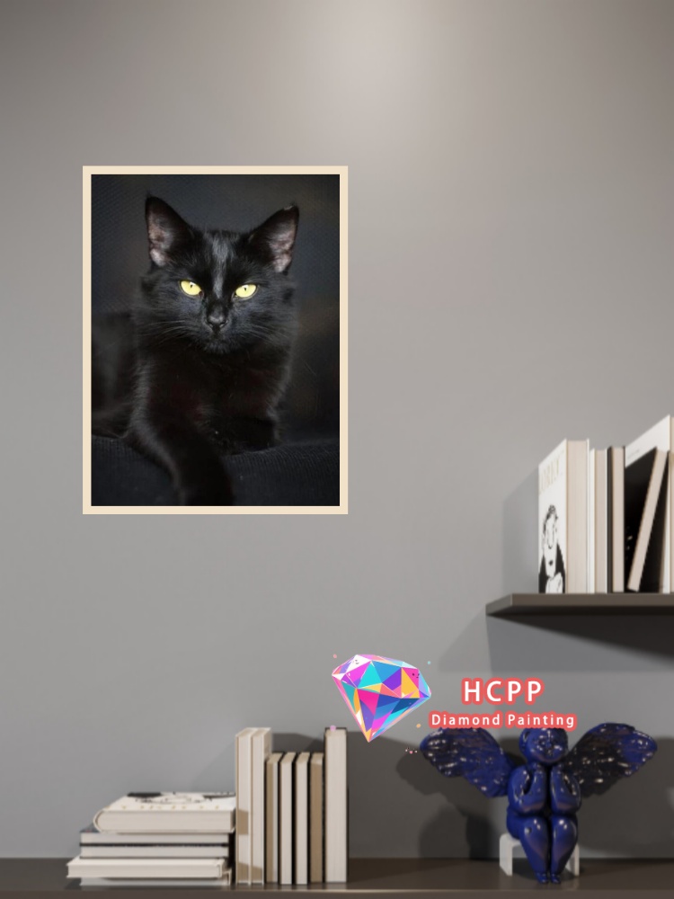 unframe Black Cat Animal Diamo - Art Craft Animals recension och pris
