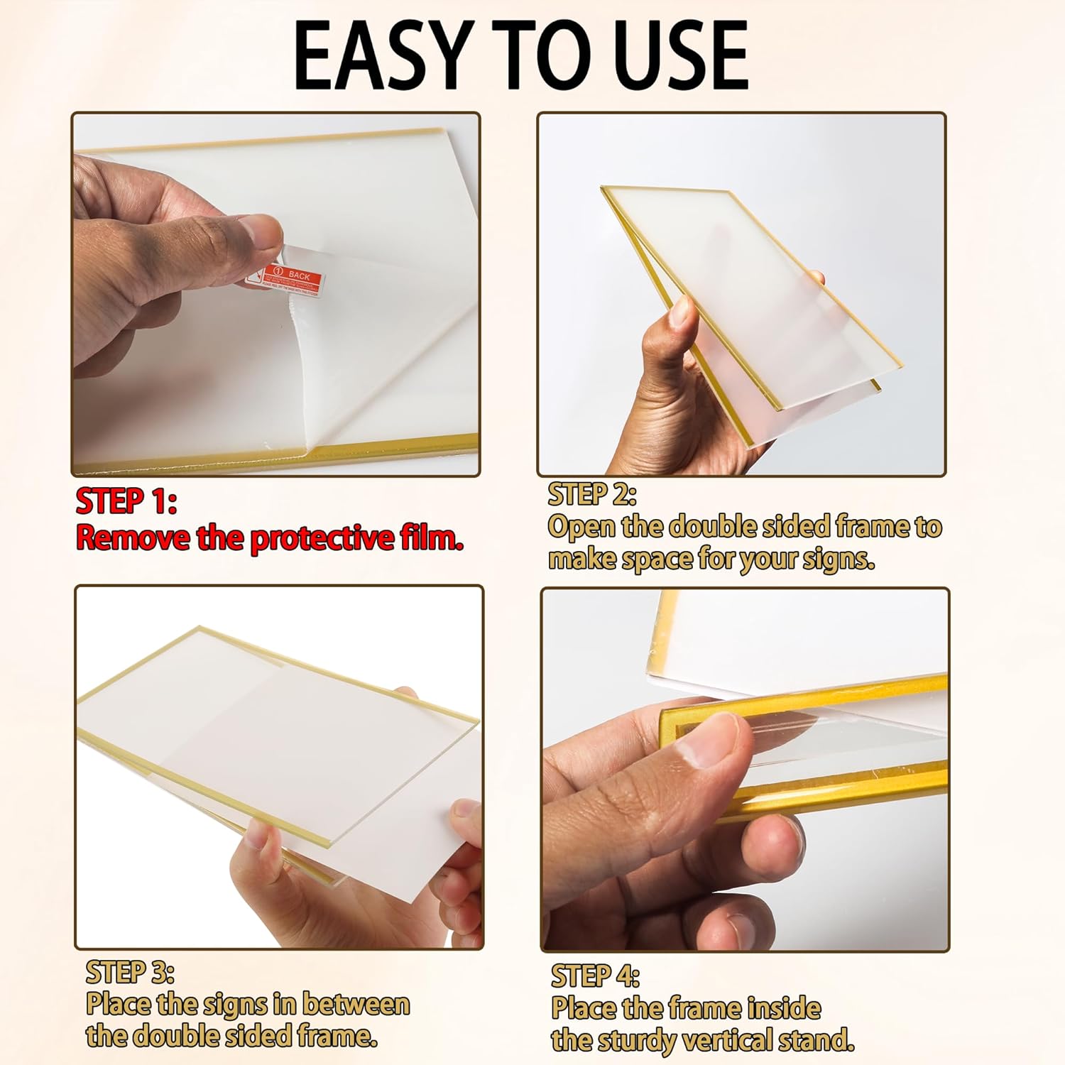 4x6inch Acrylic Sign Holder Wi - Art Craft Movement recension och pris