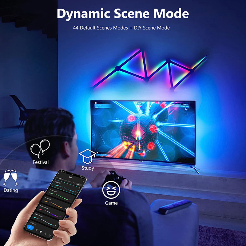 Smart RGB Wall Lamp, Bluetooth - Art Craft Games recension och pris