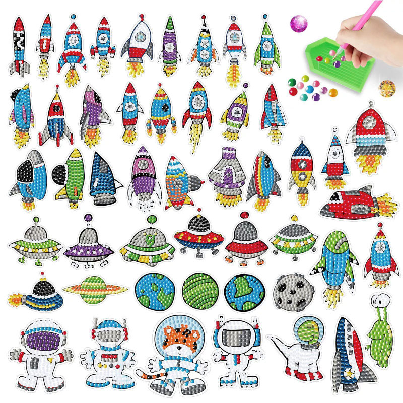 Space Diamond Art Kit For Kids - Art And Craft Rocket recension och pris