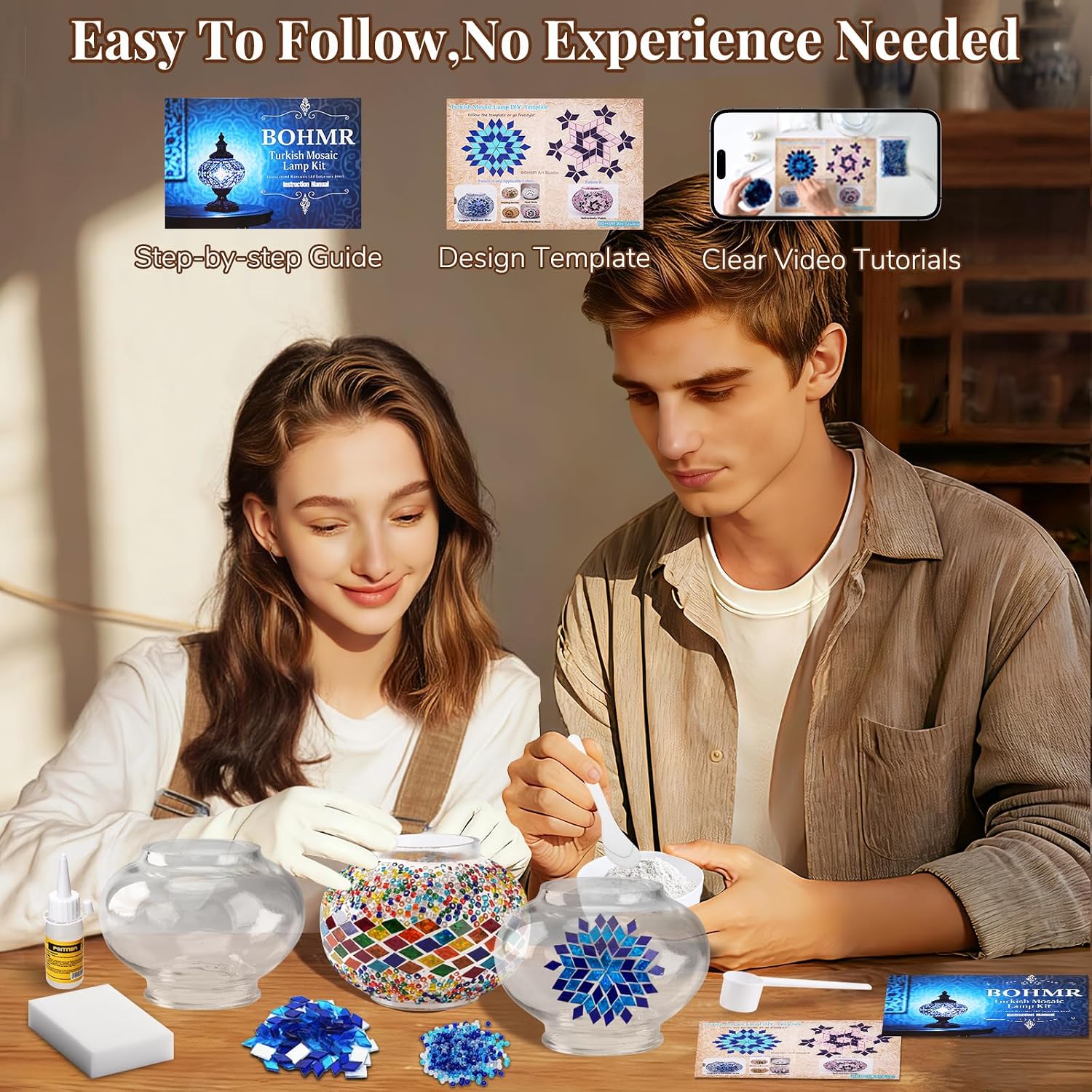 DIY 3 Globe Turkish Mosaic Lam - Art Craft Easy recension och pris
