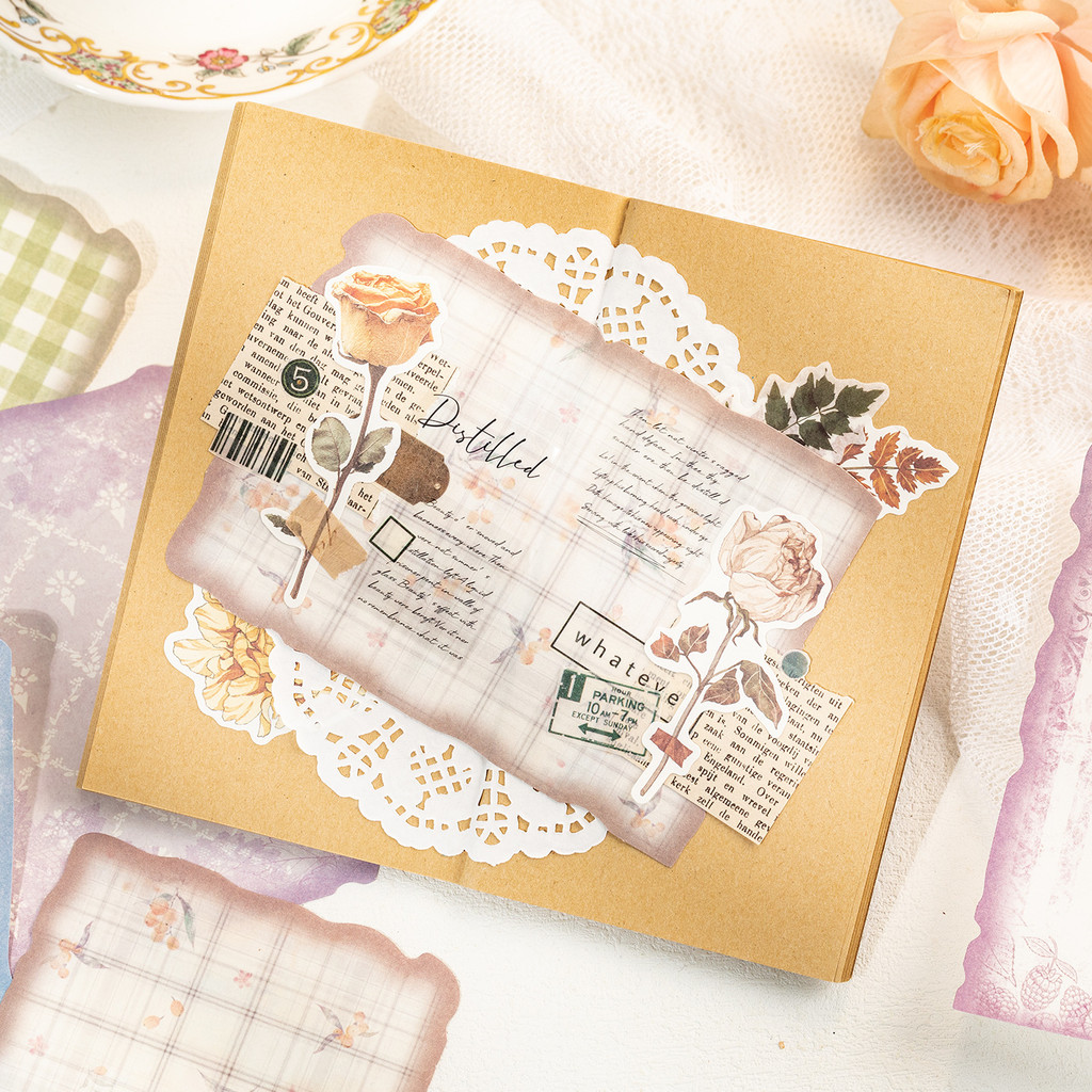 30sheets Vintage Scrapbook Pap - Art Craft Background recension och pris