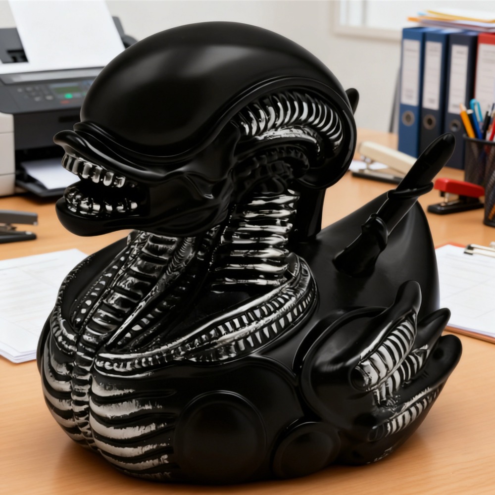 Alien Duck Resin Statue，Evil A - Art Craft Duck recension och pris