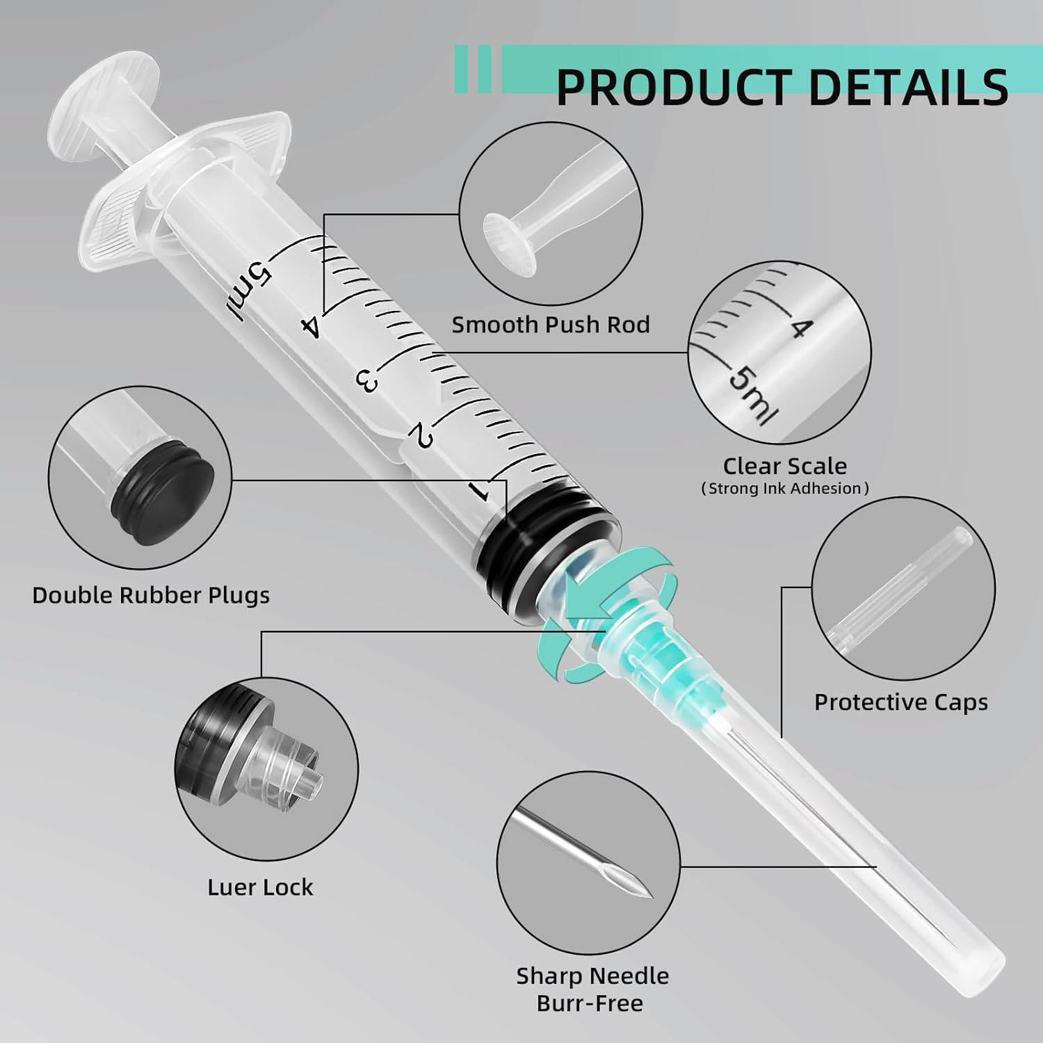 5ml Luer Lock Syringe, Suitabl - Art Craft Animals recension och pris