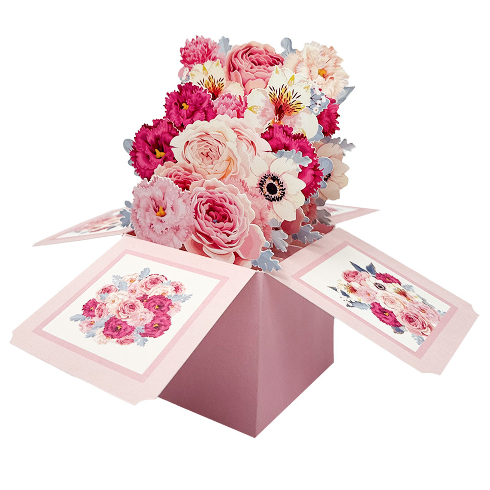 3D Rose Pop Up Card w/ Envelop - Art Craft Movement recension och pris