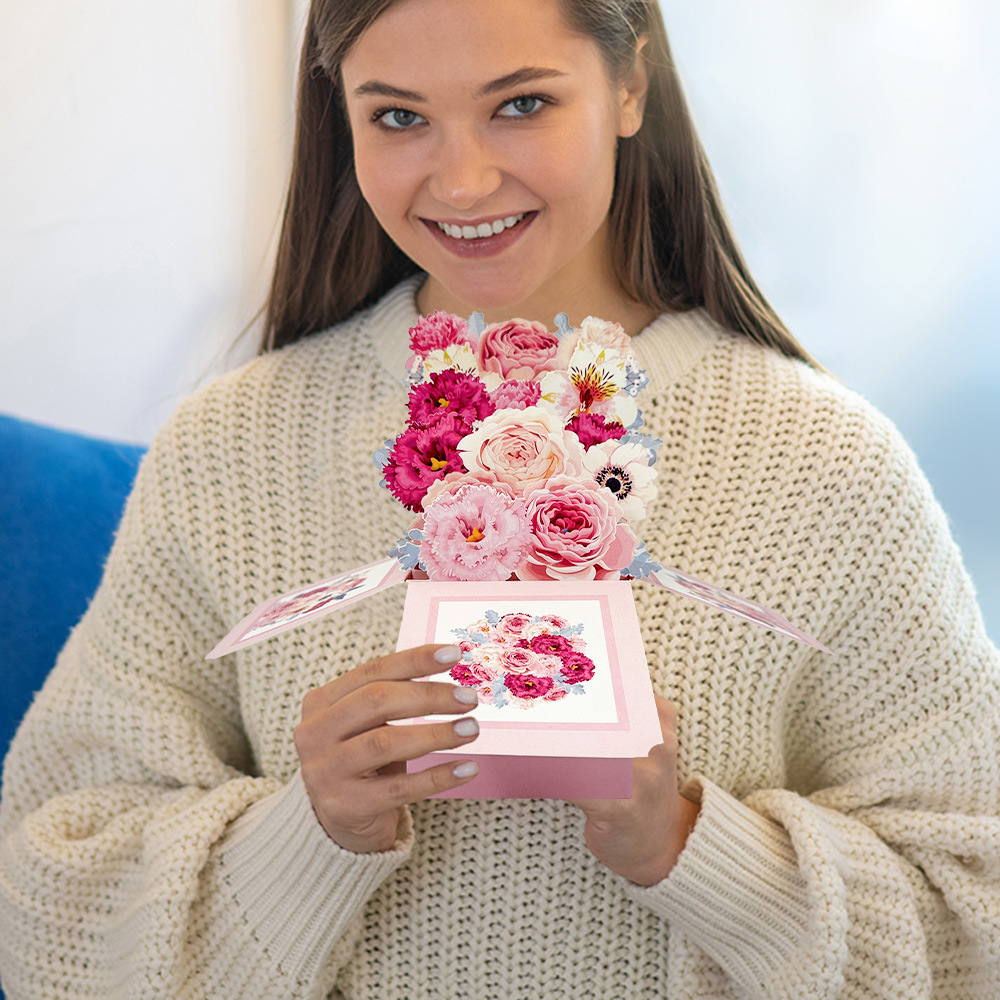 3D Rose Pop Up Card w/ Envelop - Art Craft Movement recension och pris