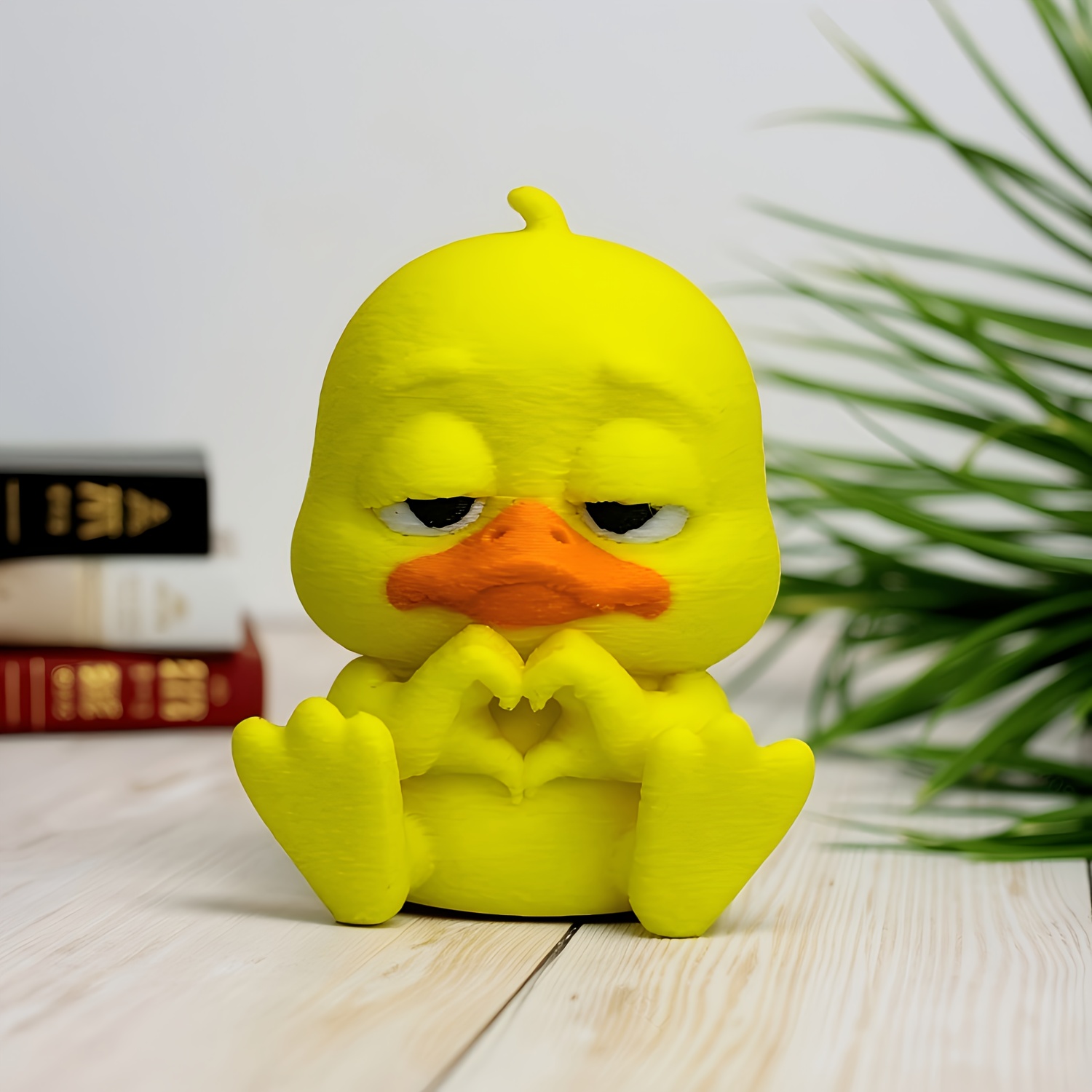 1pc Cute Heart Hands Duck Car  - Art Craft Duck recension och pris