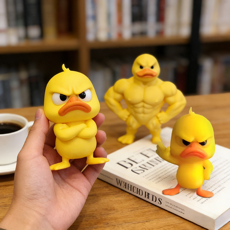 3/1Pcs Muscle/Angry Duck Statu - Art Craft Duck recension och pris