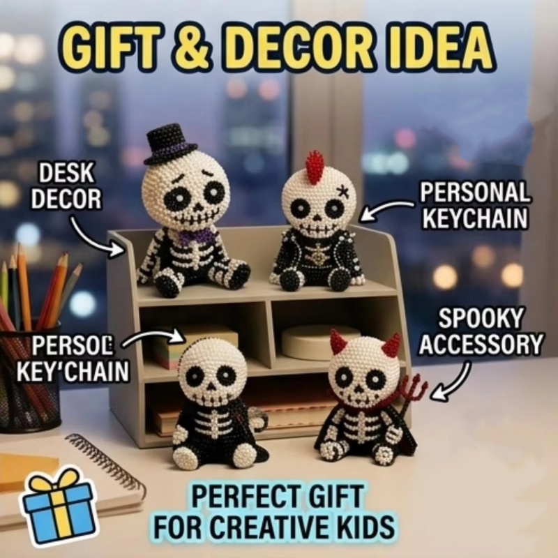 Creative 3d Beaded Skull Diy C - Art Craft Holiday recension och pris